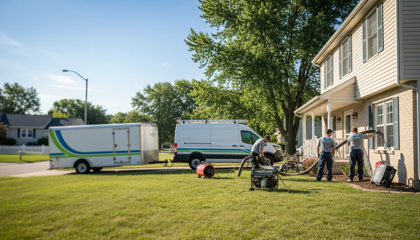 Flooded Basement Restoration And Cleanup With Repair in Pleasant Plains, IL near me